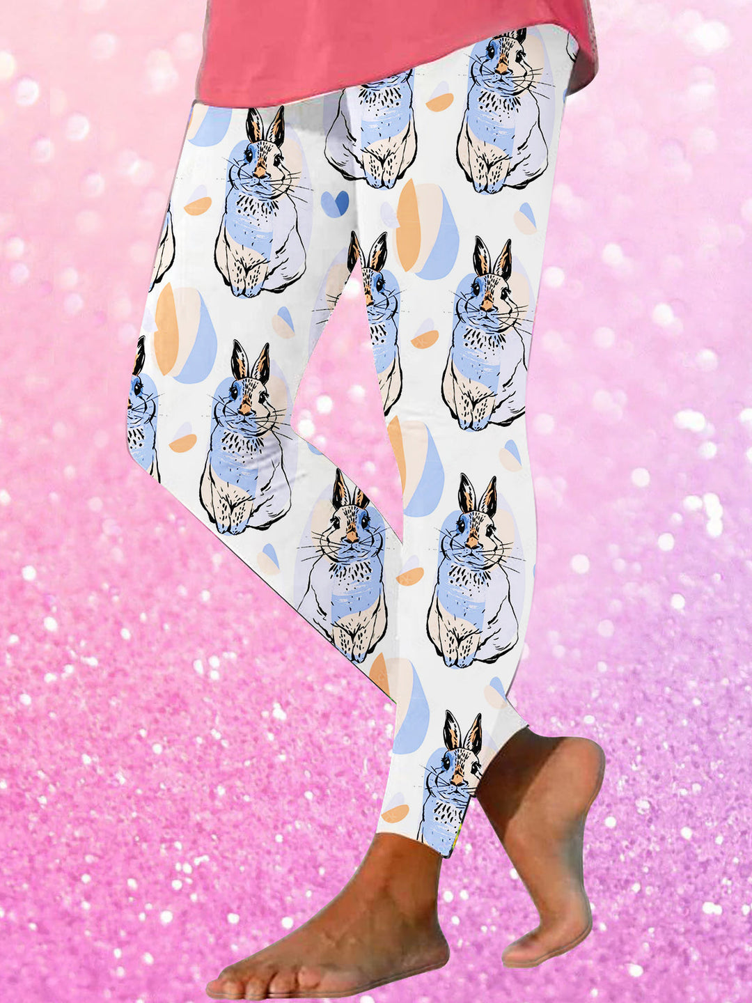 Women's Easter Bunny Print Leggings